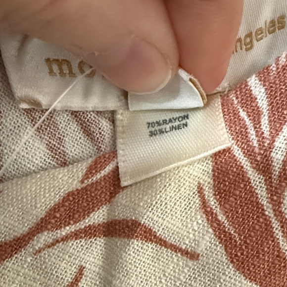 Monteau Los Angeles Belted Tank Top 30% Linen Size Medium - Picture 4 of 9